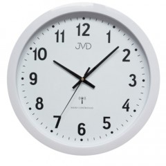 Rádiom riadené nástenné hodiny JVD RH652, biela 40cm Rádiom riadené nástenné hodiny JVD RH652, biela 40cm